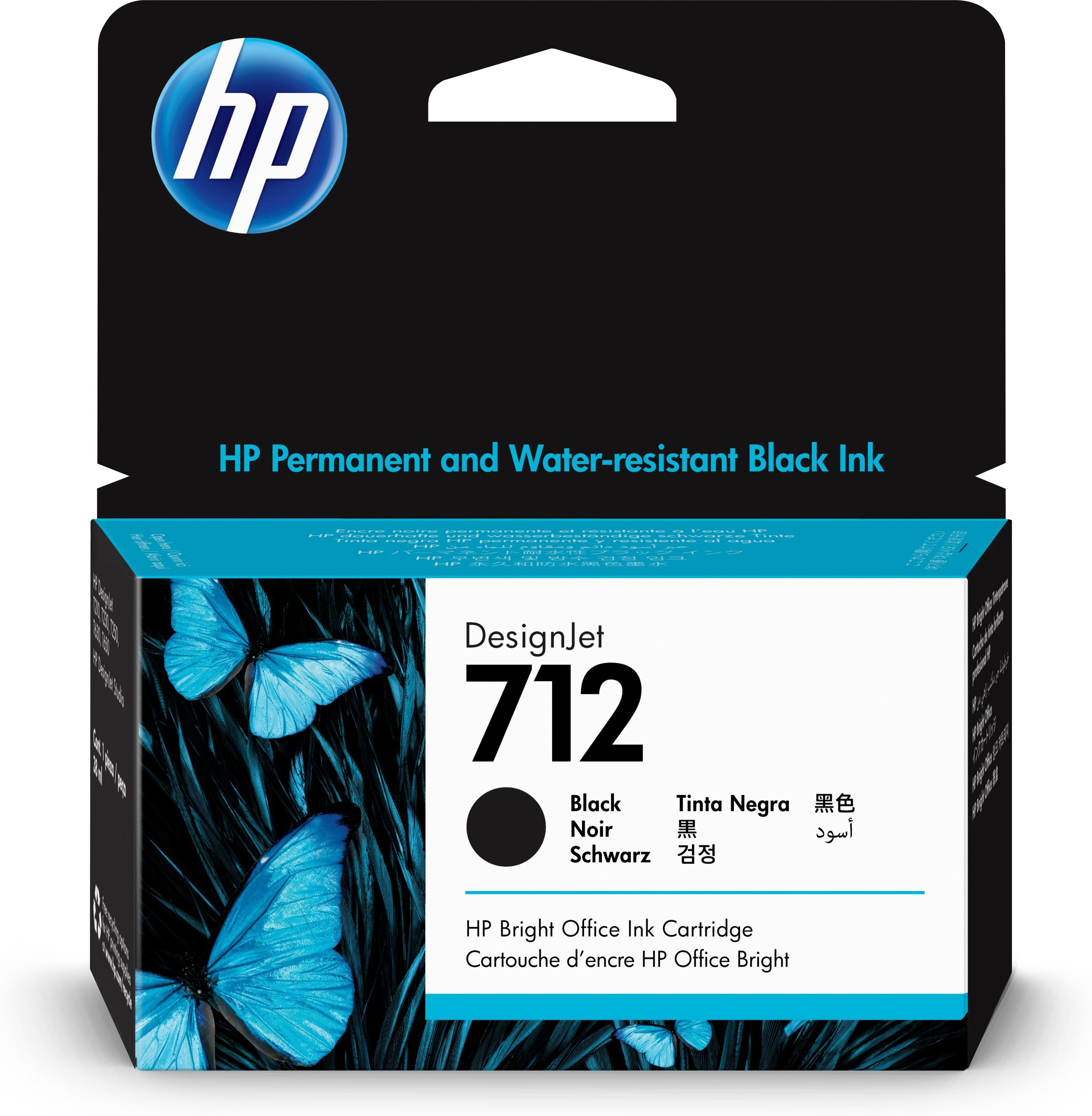 Tinta HP 712 - 3ED70A, Negro 38ml Tinta HP 712 - 3ED70A, Negro 38ml